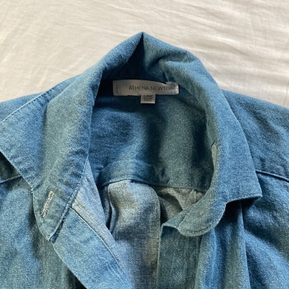 Athena Newton Denim Smock Top - Picture 9 of 17